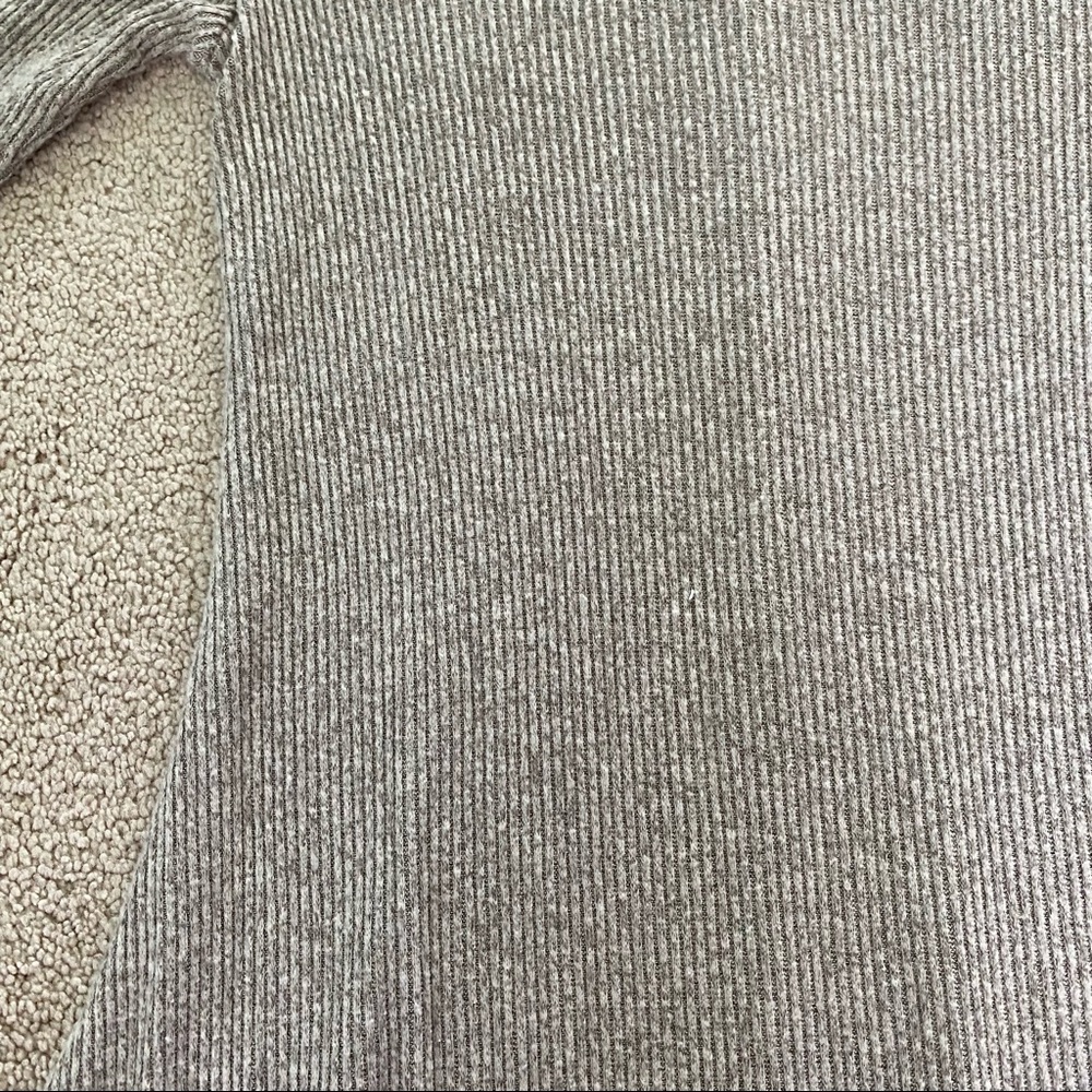 Express Mock Neck Ribbed Ruffle Sweater Dress - Picture 6 of 6